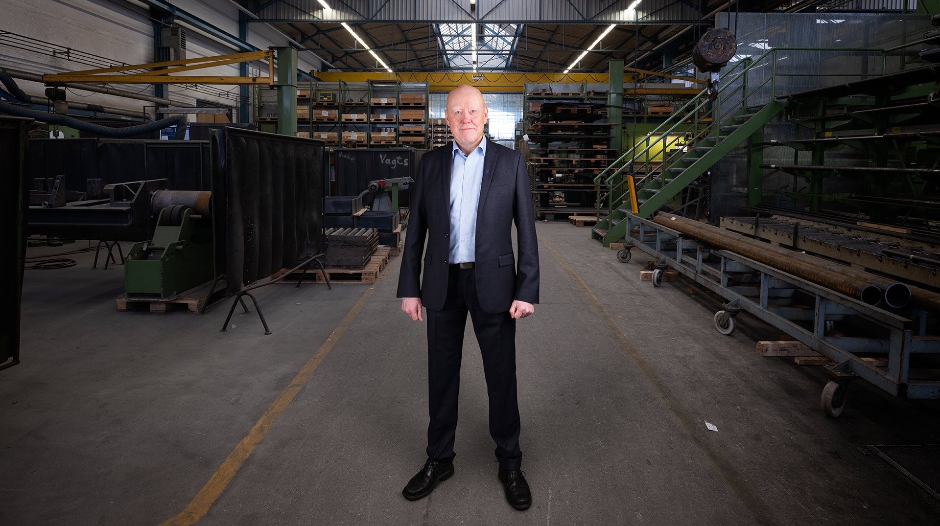 Thomas Nagel, operations director and chief digital officer at Claudius Peters, at the company’s Buxtehude, Germany headquarters near Hamburg.