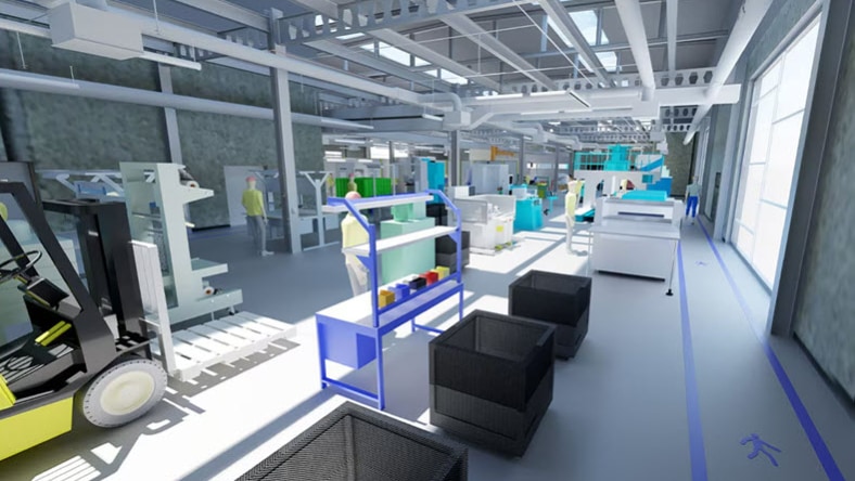 Take a virtual walk-through of your factory plan before equipment installation