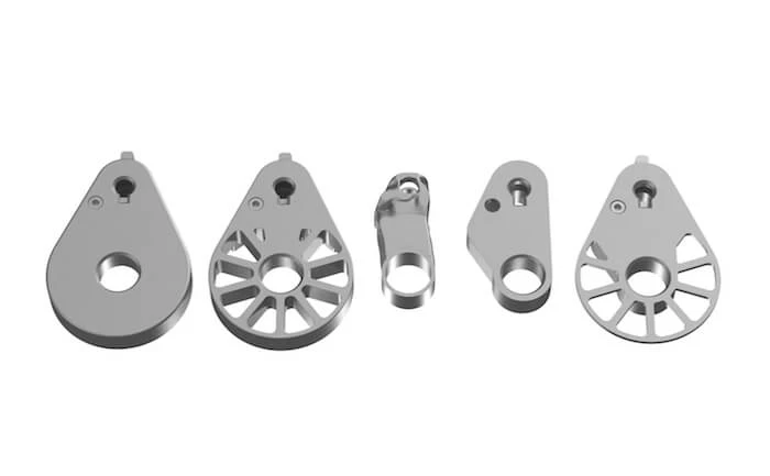 Die Handgelenksverbinder, von der Gegenseite betrachtet. 