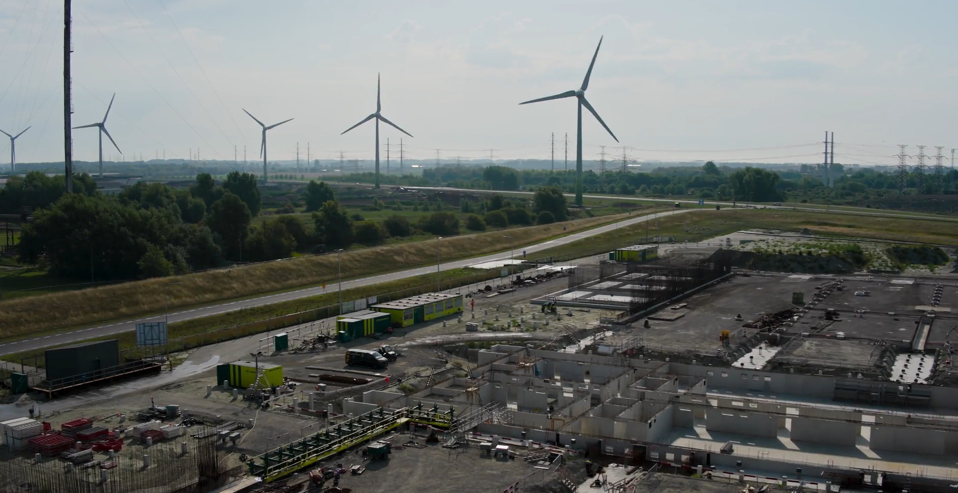 Wind farm landstation