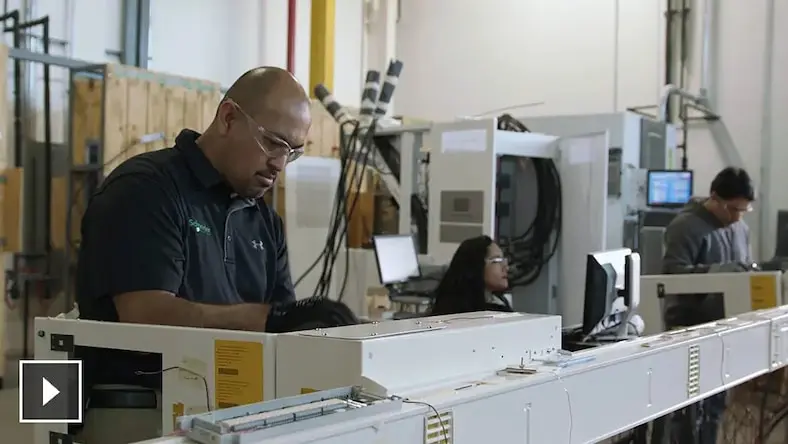 Plastic injection molding Schneider Electric video still