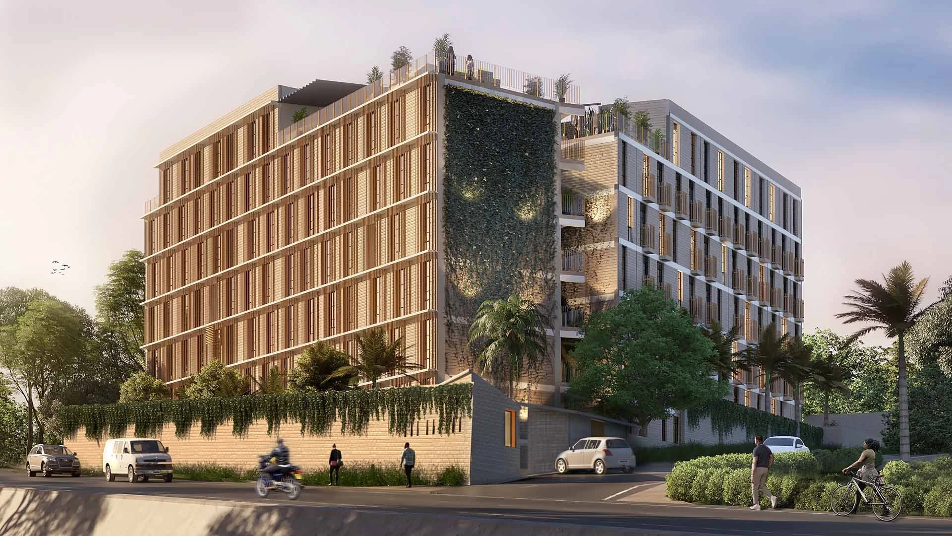 Das Wohnungsbauprojekts Zima Homes in Nairobi mit Frauen am Bau