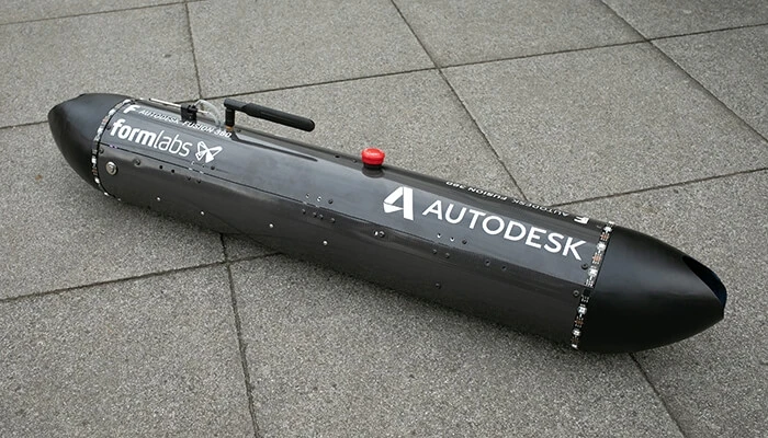 Raptor’s 3D-printed endcaps were inspired by the radome (radar enclosure) of an airplane