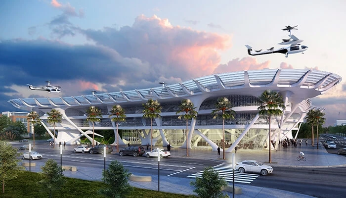 Mit dem SKYPORT setzt Uber auf autonome Luftfahrzeuge.