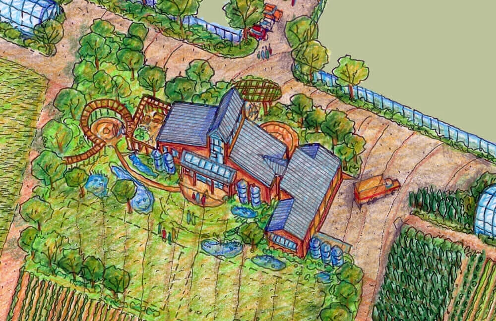 old-school architecture hand sketch Our Table Communitecture