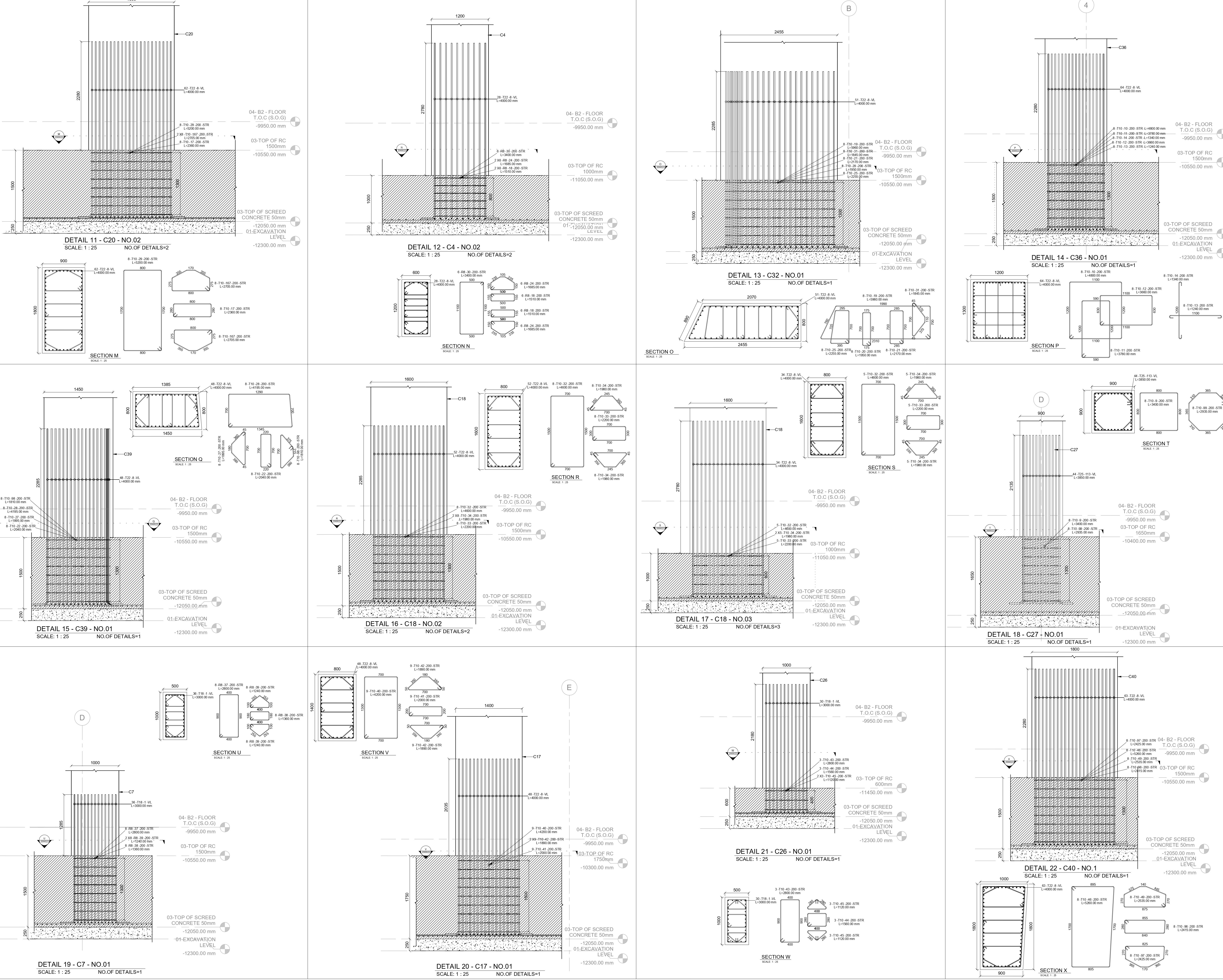 Column Rft Innovo | Reinforcement Shop Drawings | Autodesk