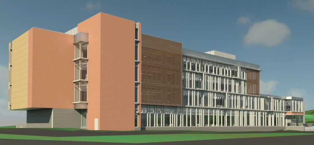 3D-Ansicht der Hotchkiss School in Lakeville/Connecticut. 