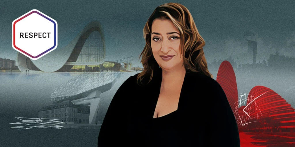 Illustration of Zaha Hadid