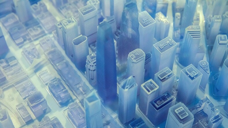 Aerial view of San Francisco financial district