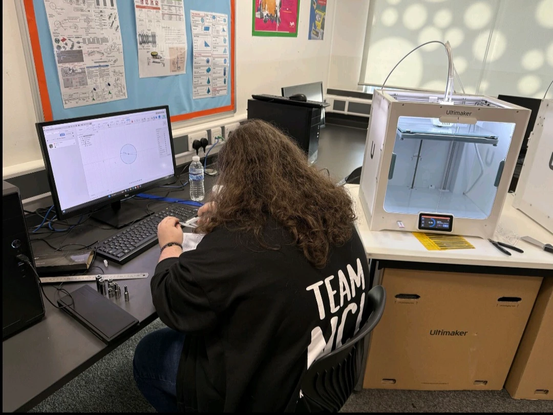 Stuart Lyons during the WorldSkills UK national competition for additive manufacturing