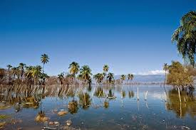 Lago Enriquillo, único en el sur de la isla