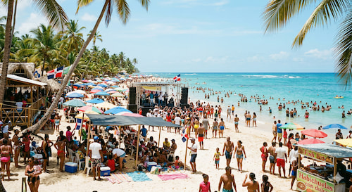 Les plages pendant semaine sainte en République dominicaine