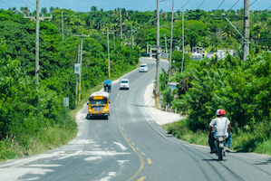 Respect the highway code in the Dominican Republic.