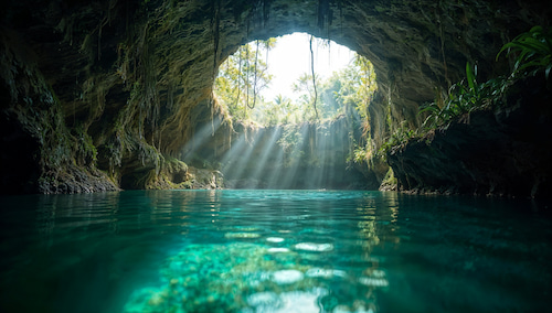 Los 3 ojos, one of the most beautiful cenotes on the island
