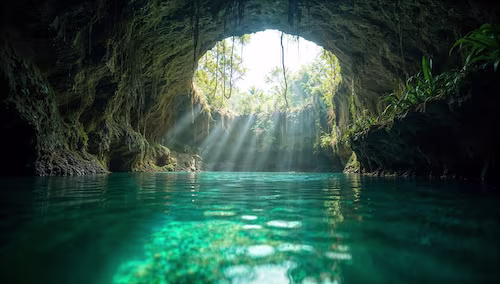 Los 3 ojos, uno de los cenotes más bellos de la isla
