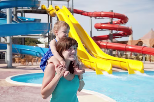 El parque aquatico cerca de Punta Cana, una actividad famosa del país