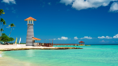 Le phare emblématique de playa Bayahibe