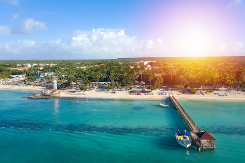 Playa Dominicus, popular por sus hoteles con todo incluido