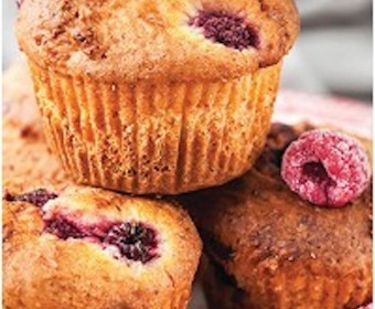 Pretty In Pink Banana Raspberry Muffins