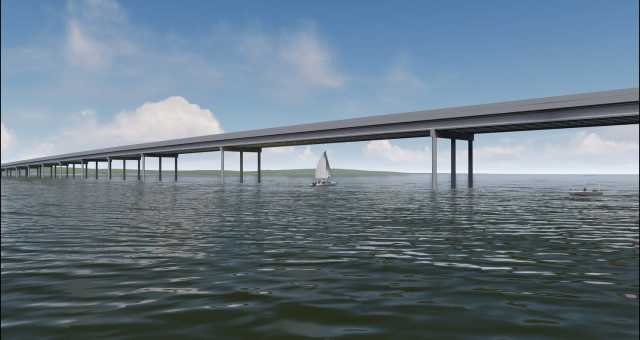 Rendering of the Underside of Future Hwy 34 Bridge