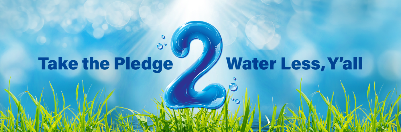 Take the Pledge 2 Water Less Ya'll Banner