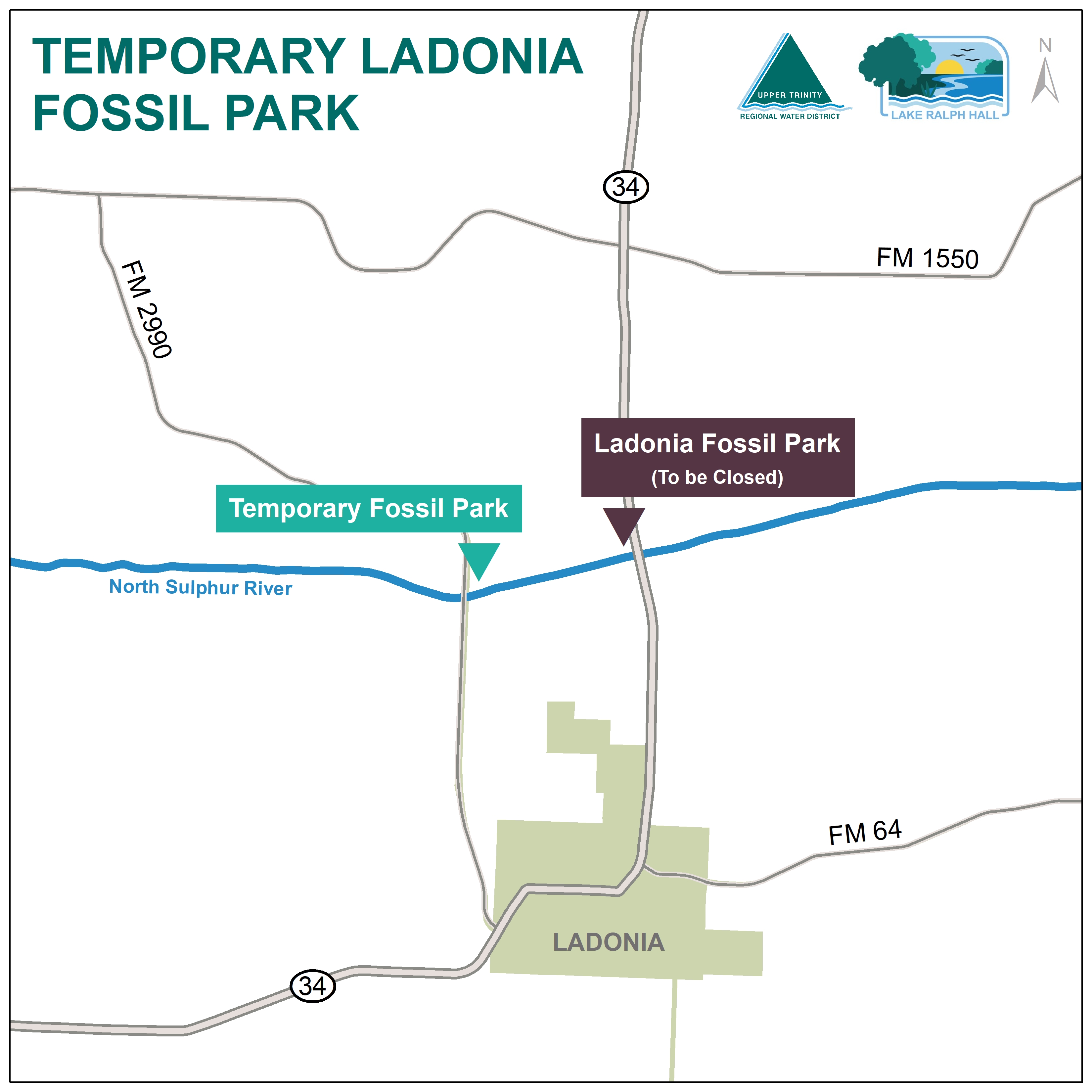 Temporary Ladonia Fossil Park Map