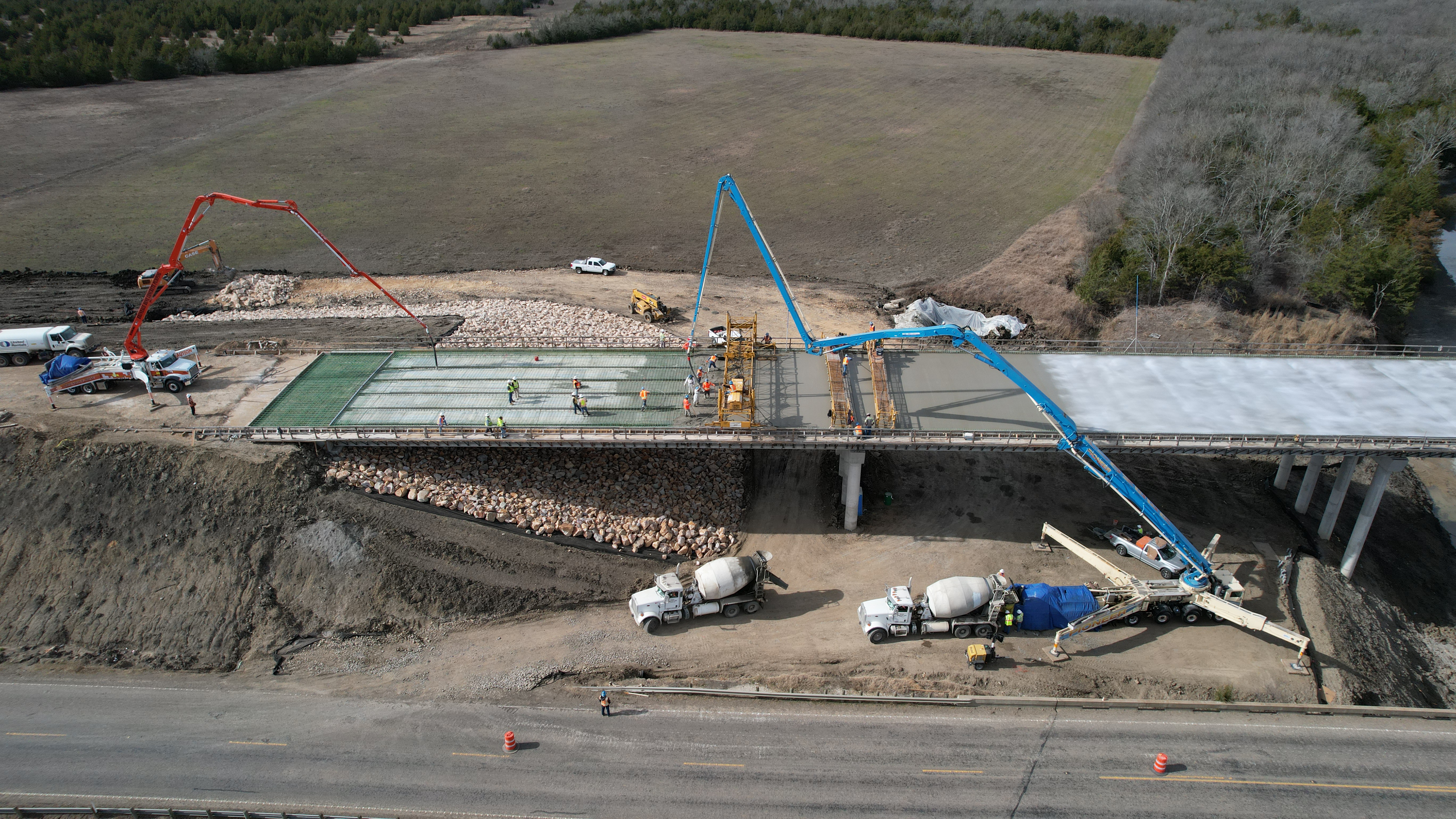 Merrill Creek deck concrete pour