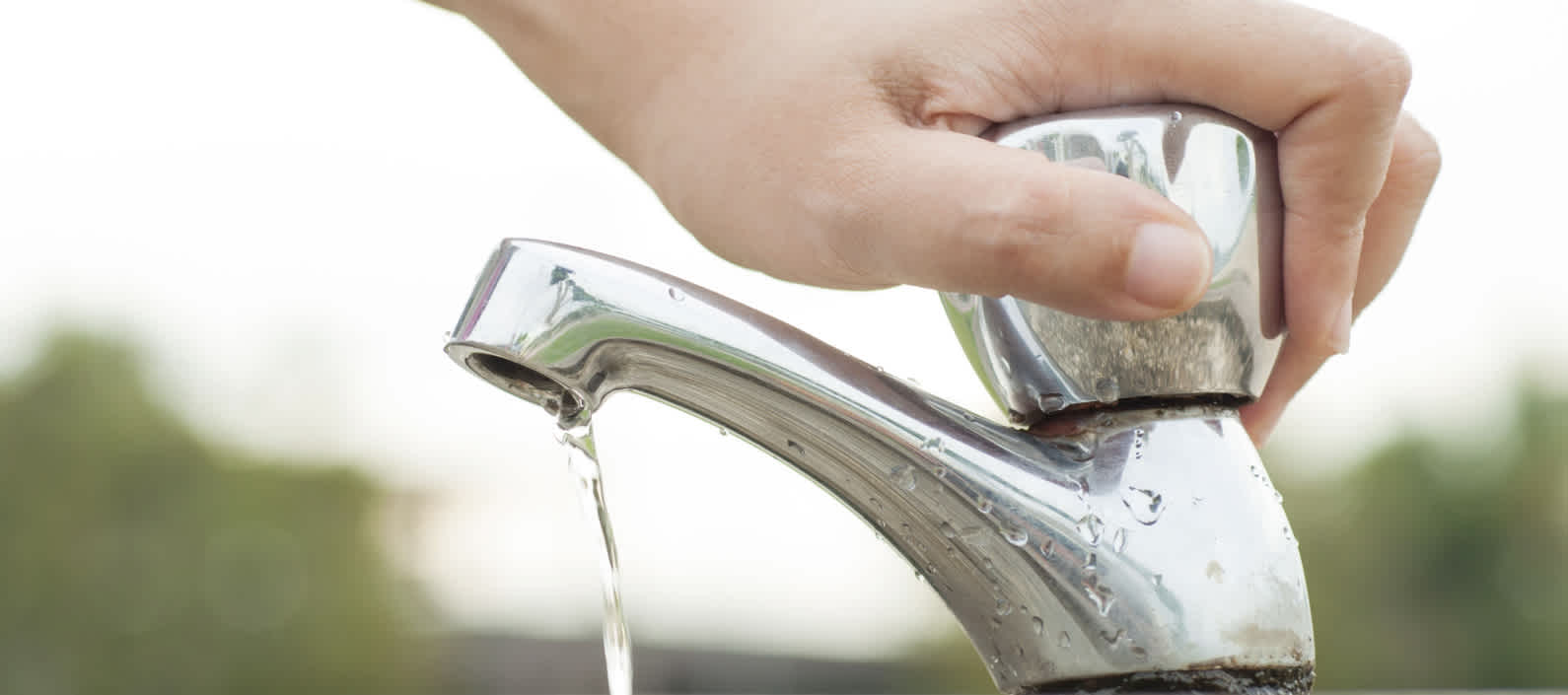 Conserving the water that comes out of a faucet