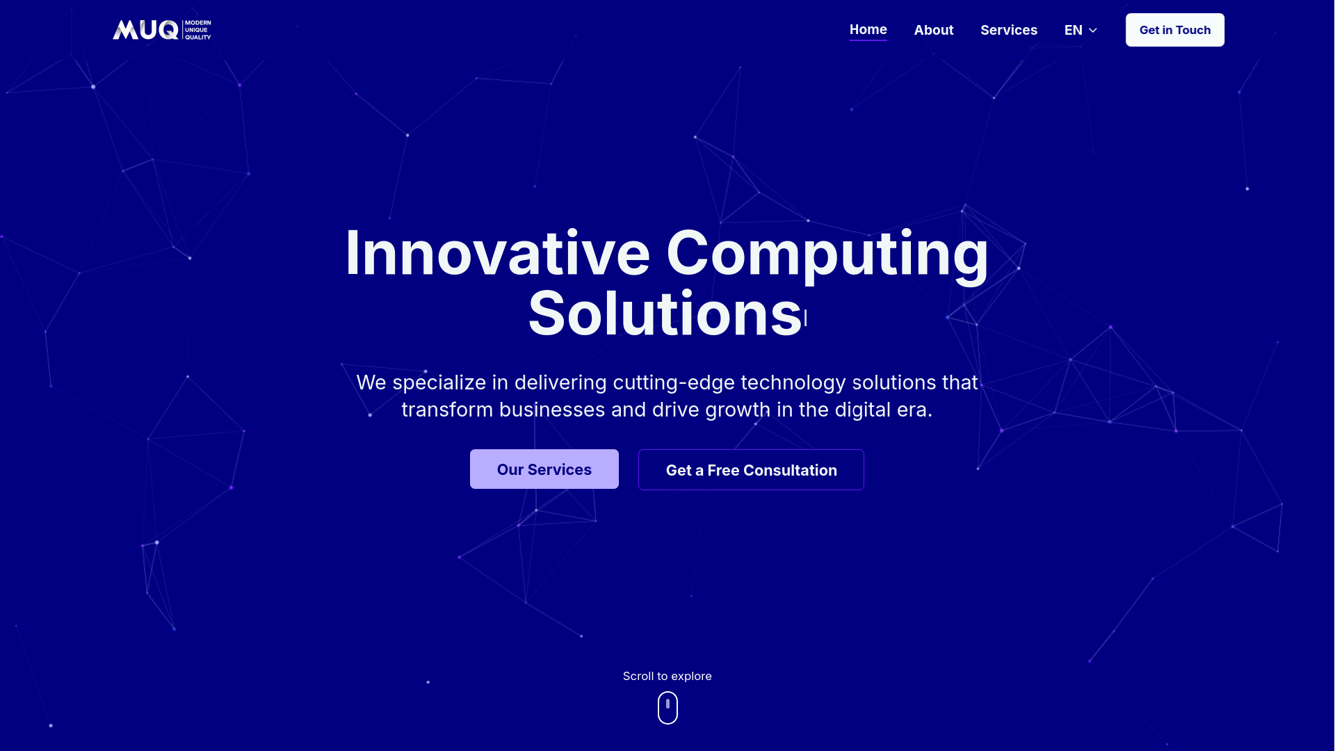 MUQ Website - Corporate
