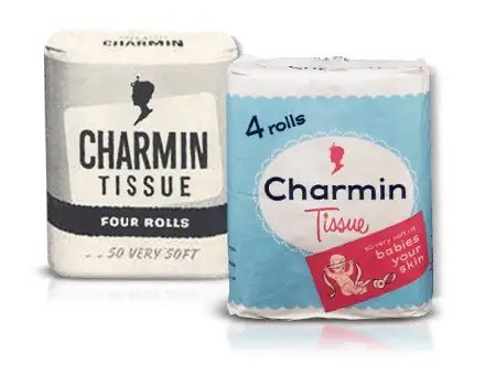 Emballages historiques de papier hygiénique Charmin Emballages historiques de papier hygiénique Charmin