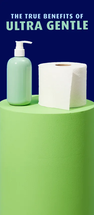Ultra Gentle roll and lotion bottle Ultra Gentle roll and lotion bottle
