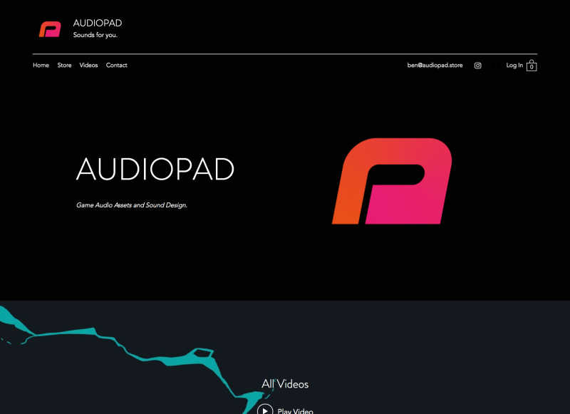 AudioPad logo in use