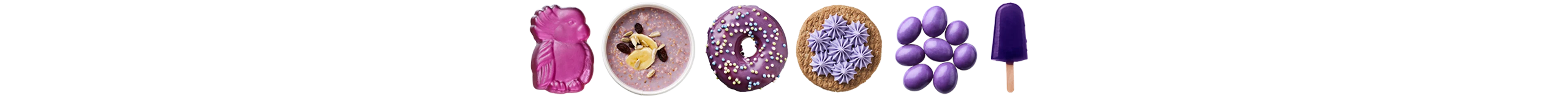 Purple food line-up Purple food line-up