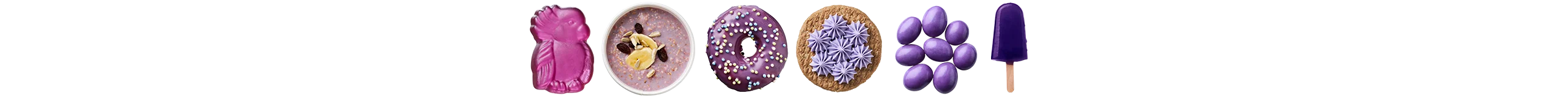 Purple food line-up