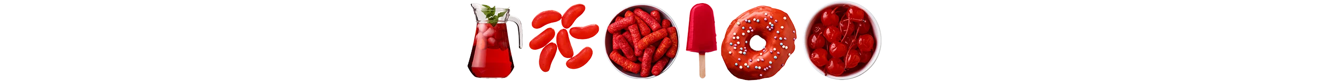 Red food line-up