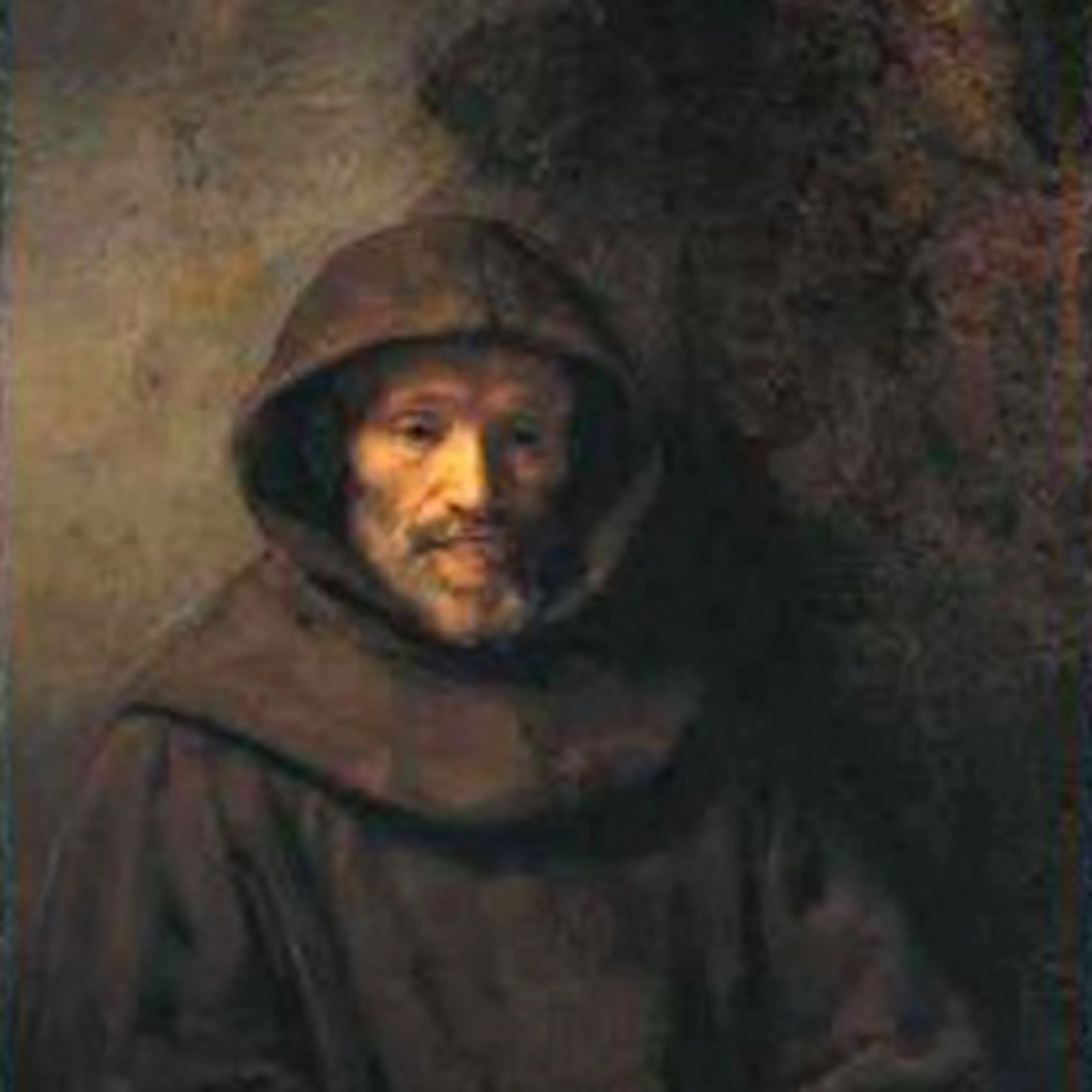 "A Franciscan friar" by Rembrandt via Wikimedia commons