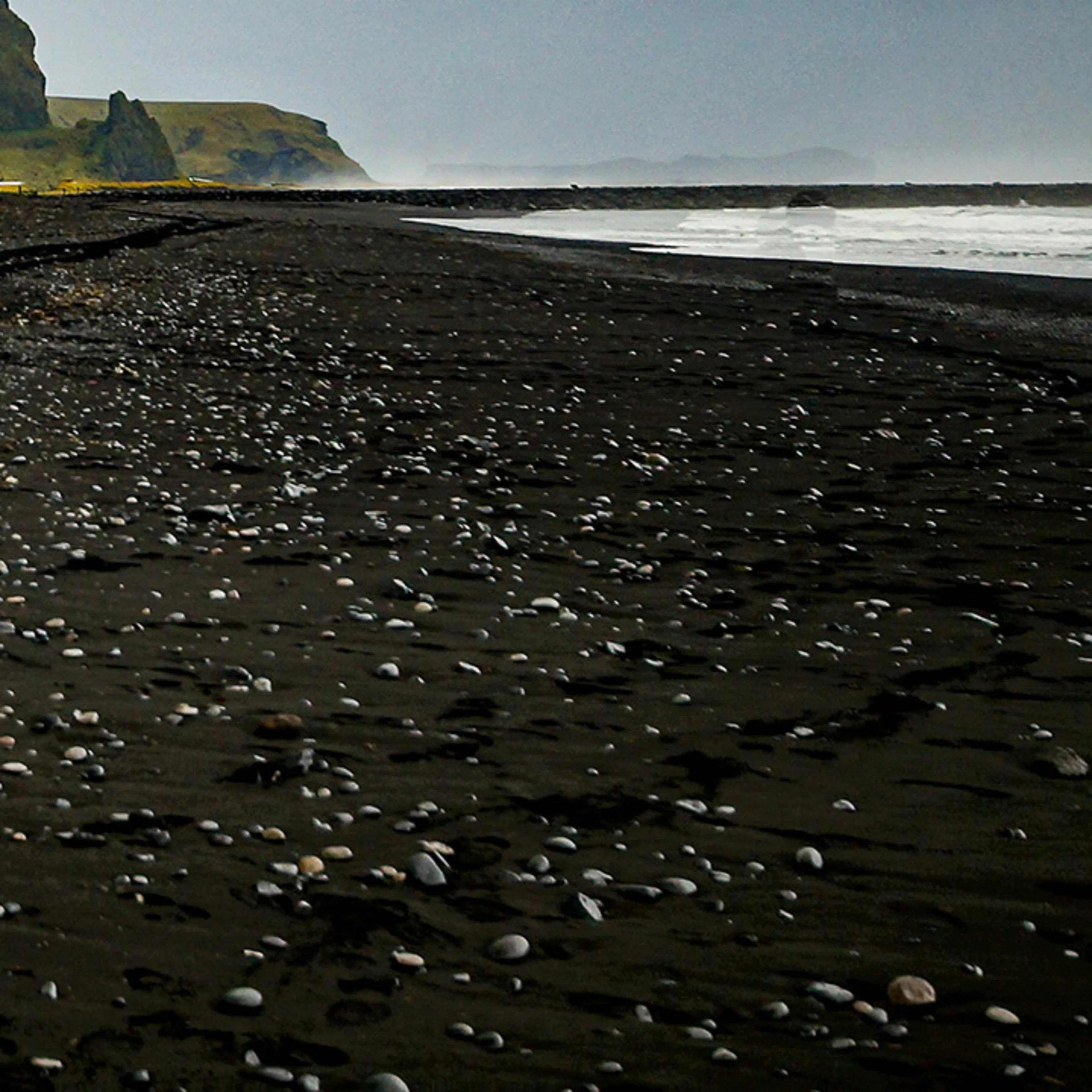 Black sand beach in Iceland