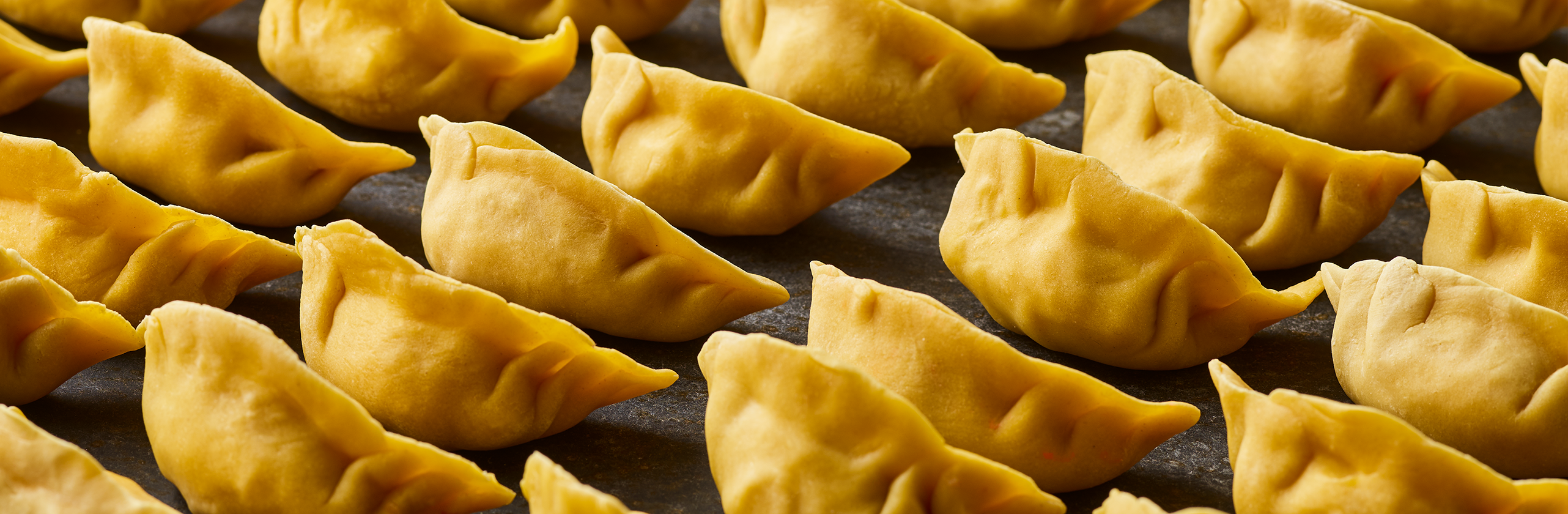 Chinese jioazi with natural yellow food color