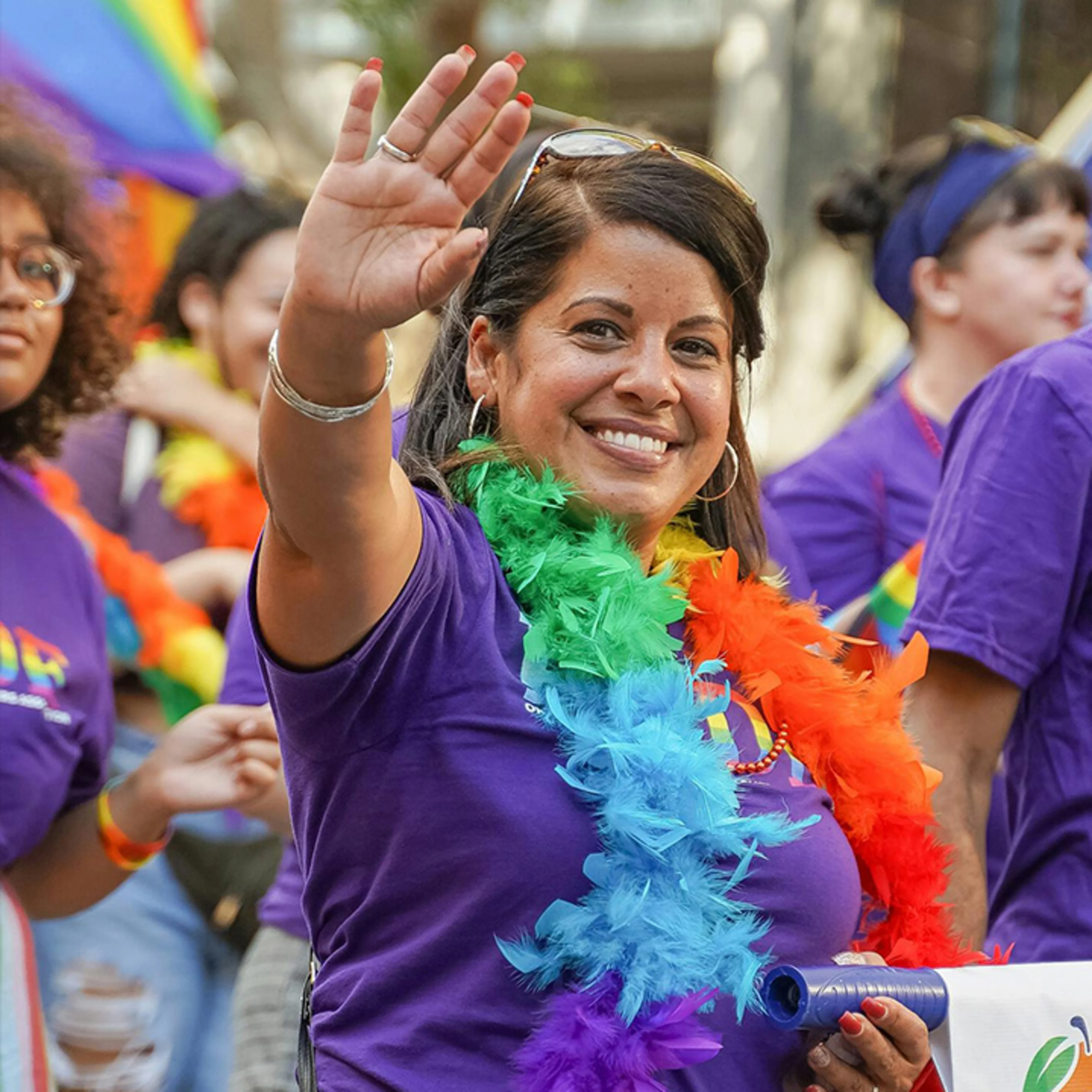 Purple pride parade