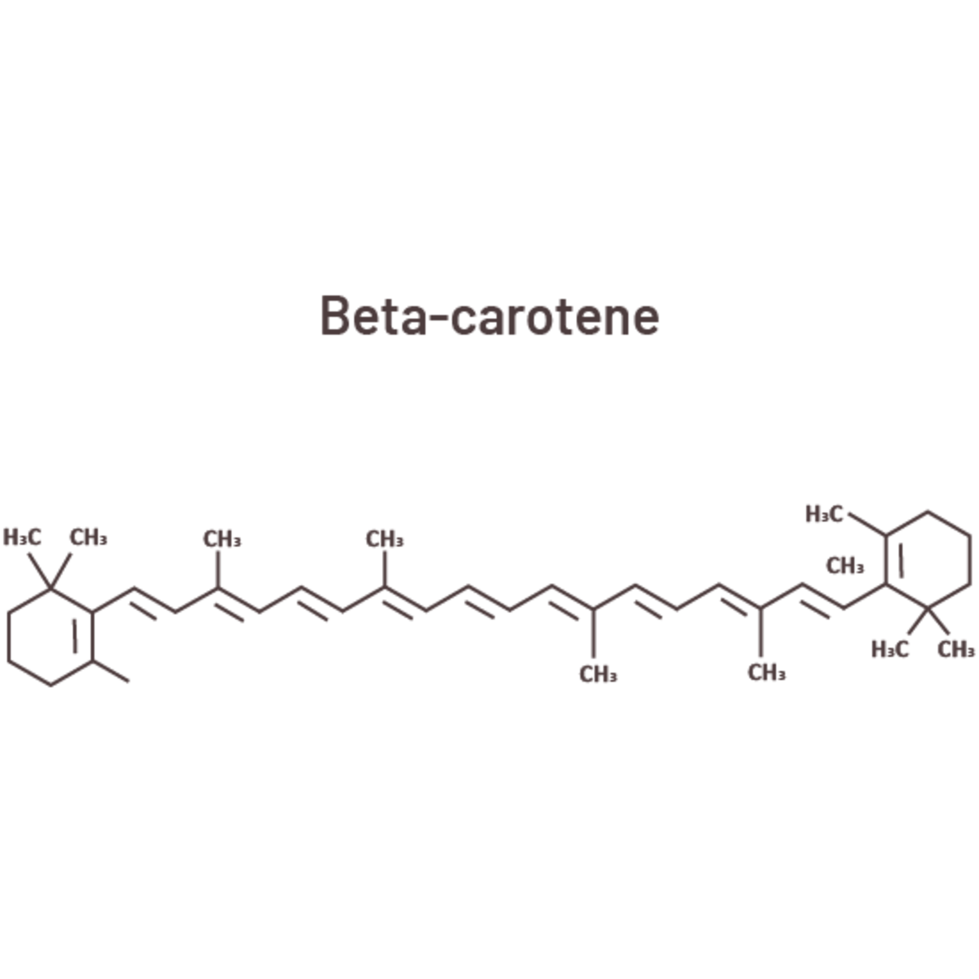 Beta-carotene molecule
