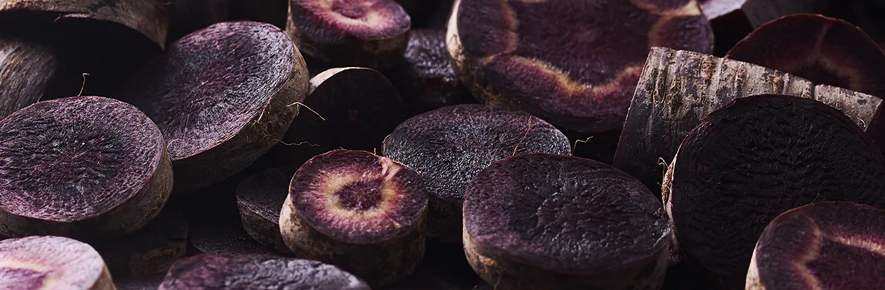 Black carrots grown for natural food color production