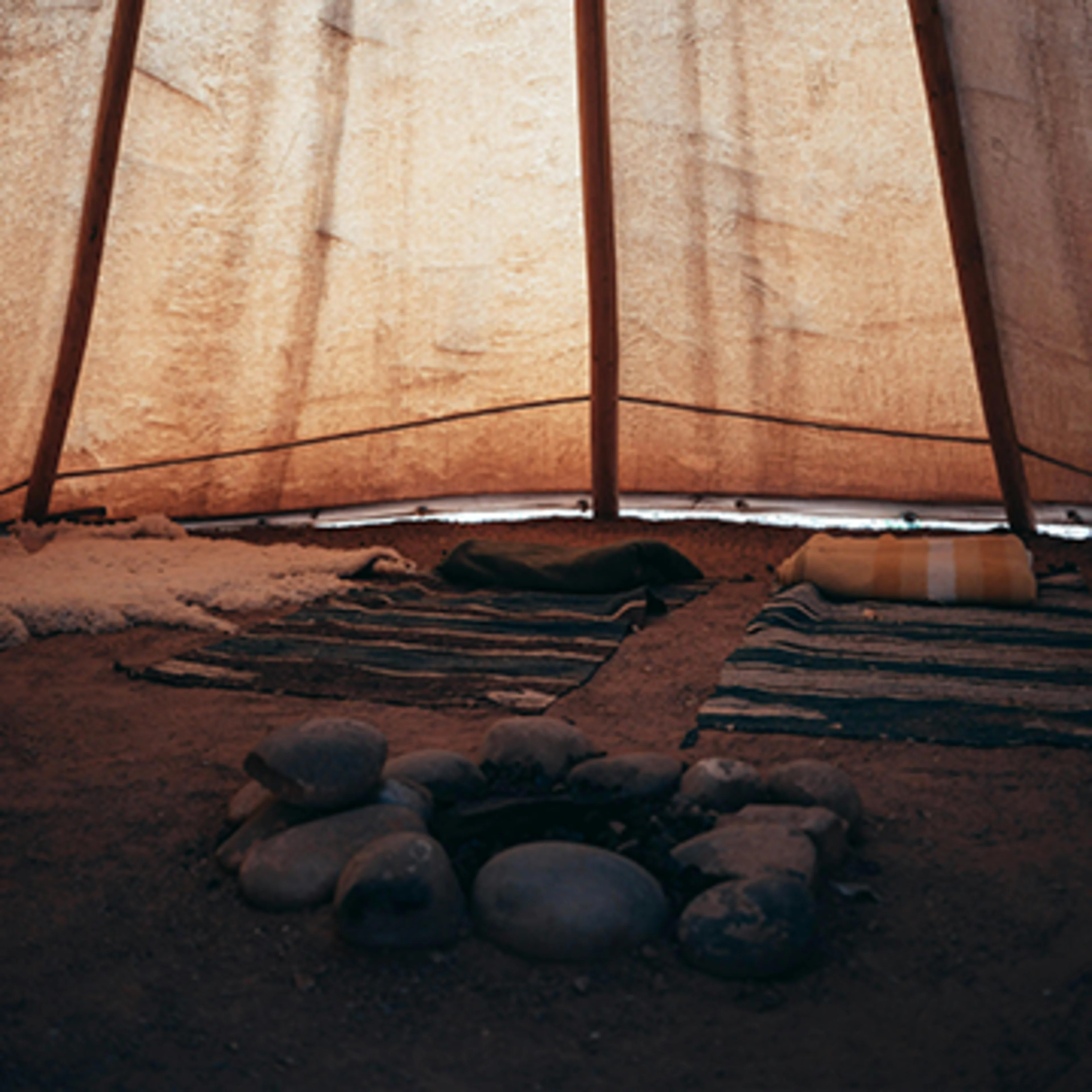 Brown Native American dwelling In Native America, brown was associated with "wisdom."