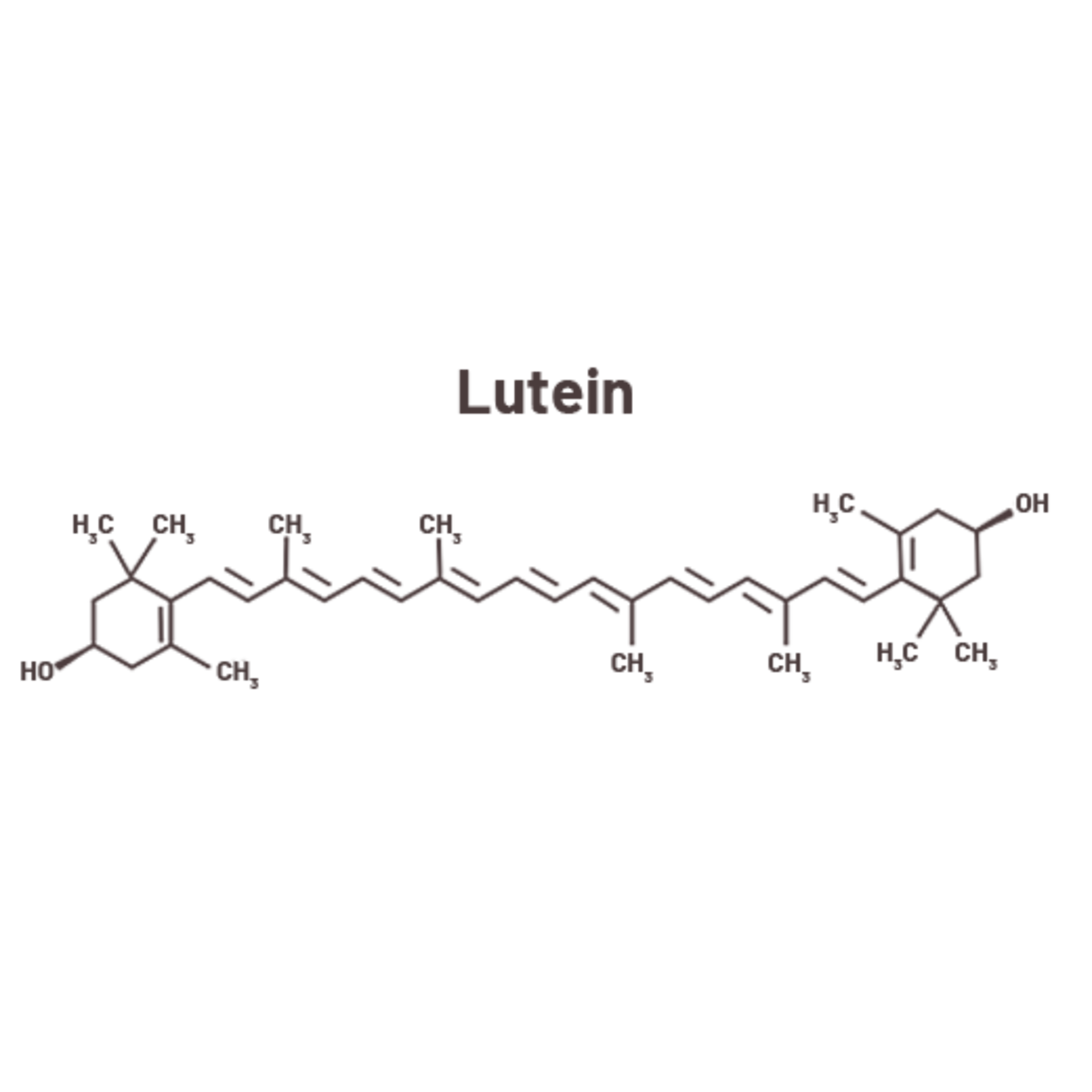 Lutein molecule transparent