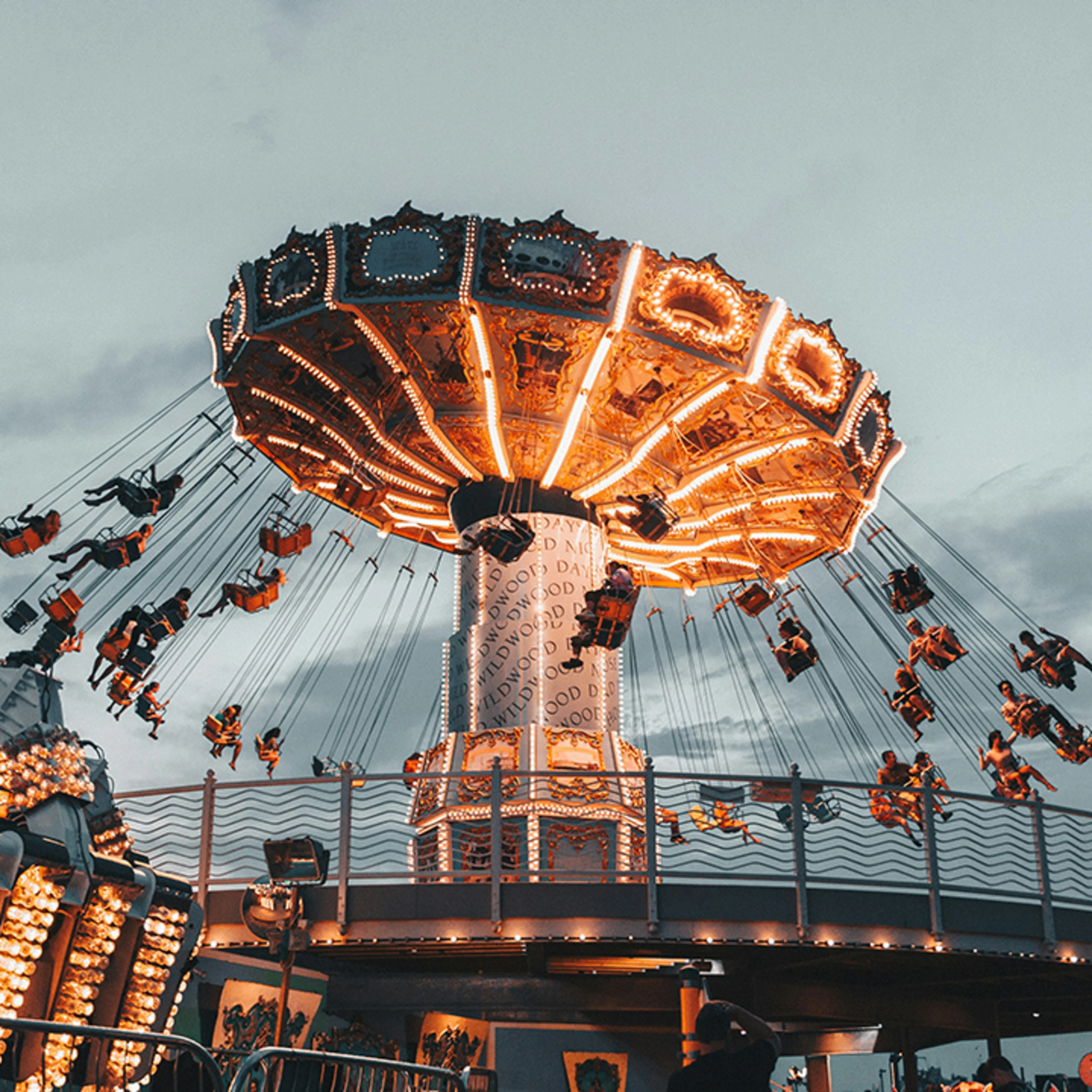 Orange stands for frivolity and entertainment