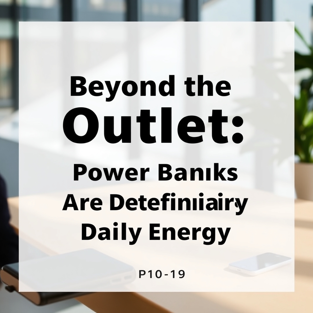 Beyond the Outlet: How Modern Power Banks Are Redefining Daily Energy