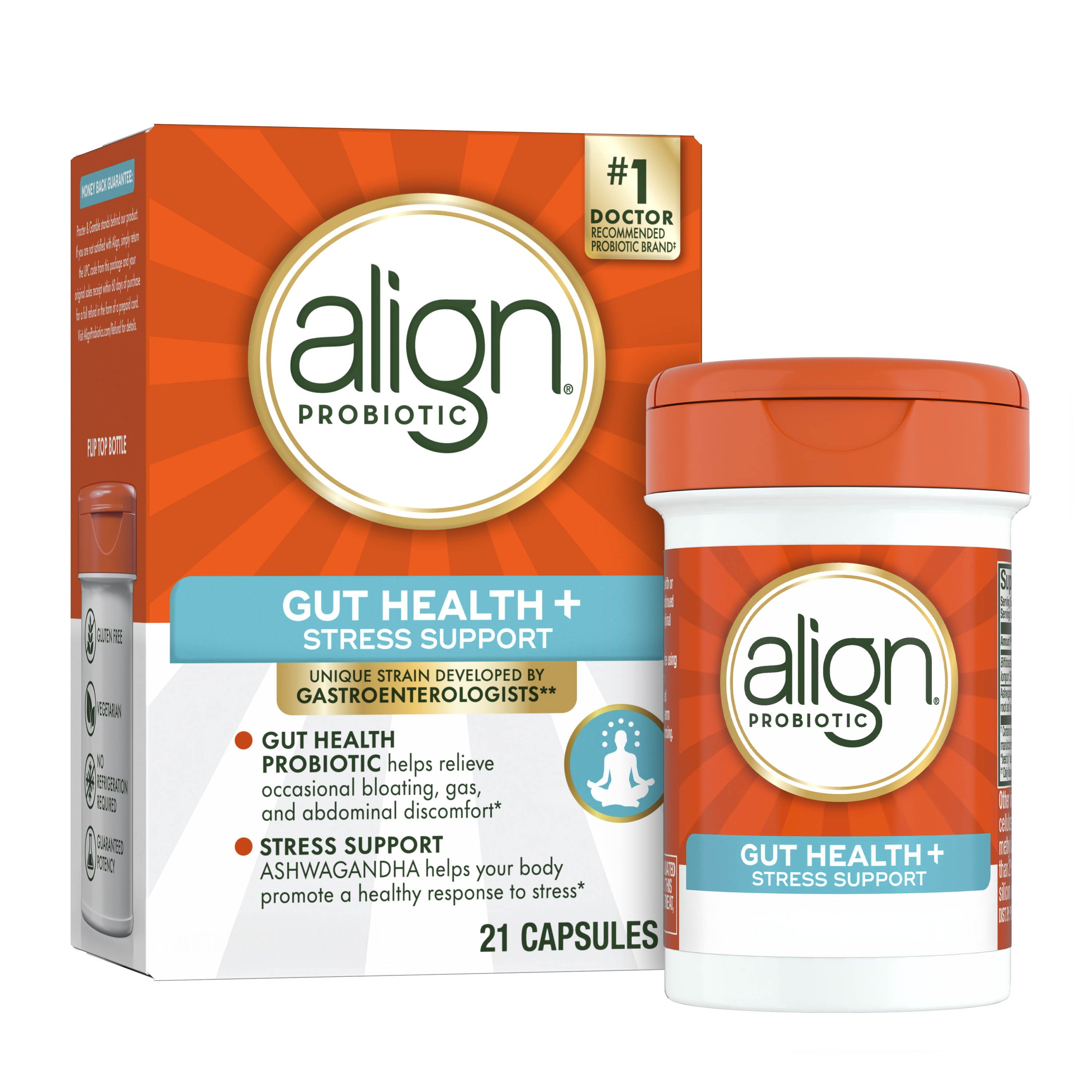 Align Digestive De-Stress Probiotic Ashwagandha Capsules