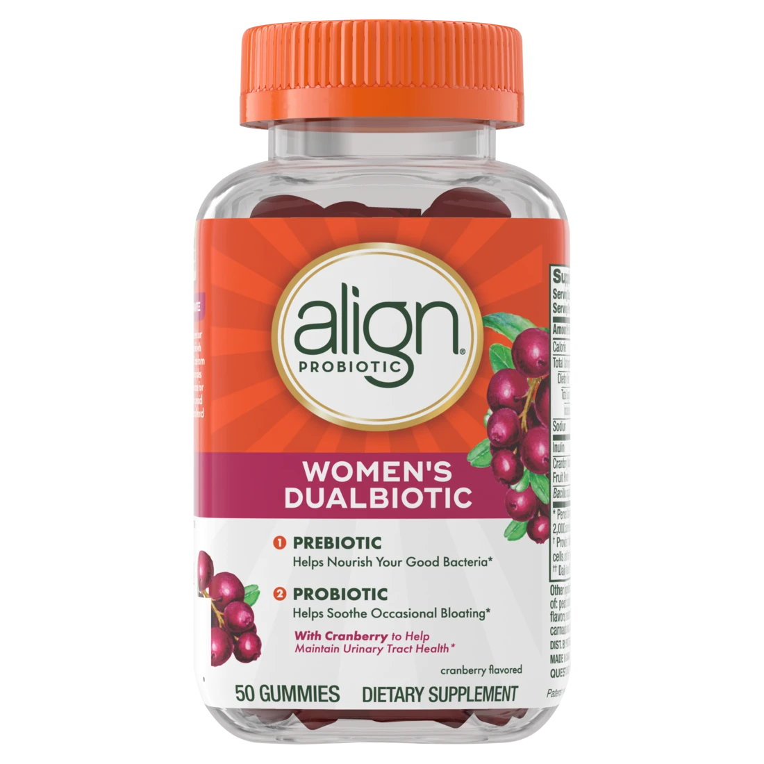 Align Women's Health Prebiotic + Probiotic Supplement Gummies