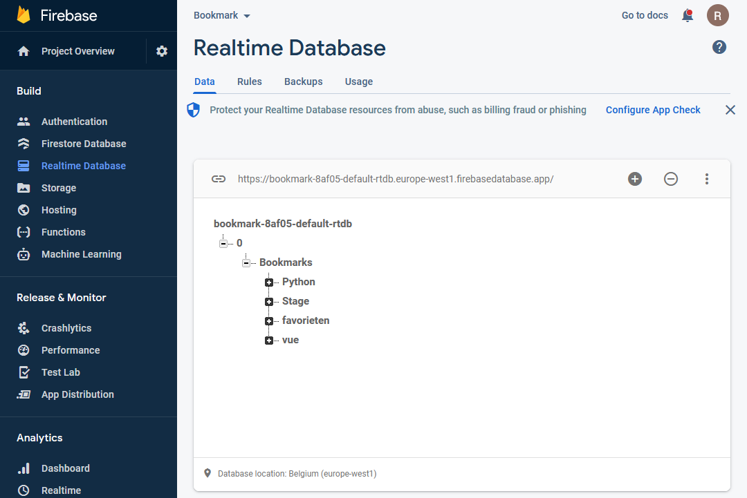 foto database in firebase