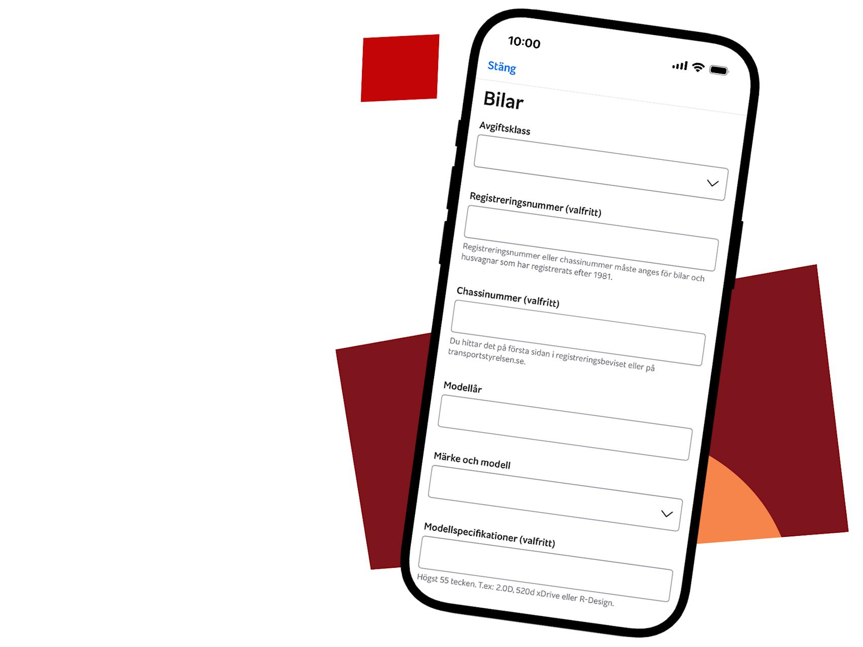 Mobil som visar säljflöde på Blocket