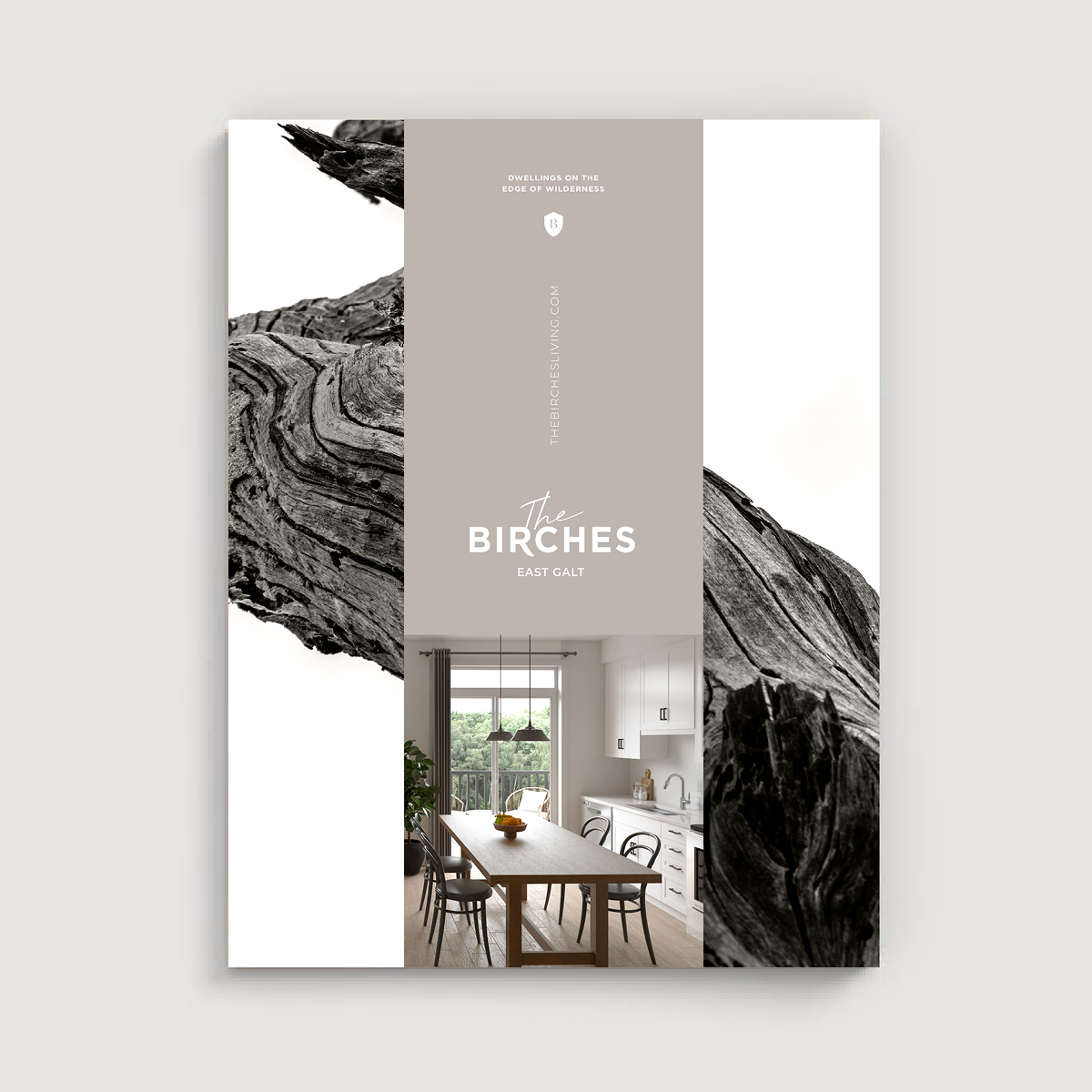 The Birches Brochure titled Dwellings on the edge of wilderness